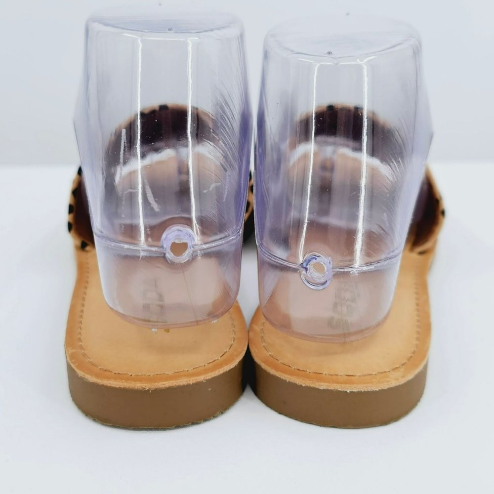 Soda Efron Cheetah Print Slide Sandals 6 Brown Bl… - image 7